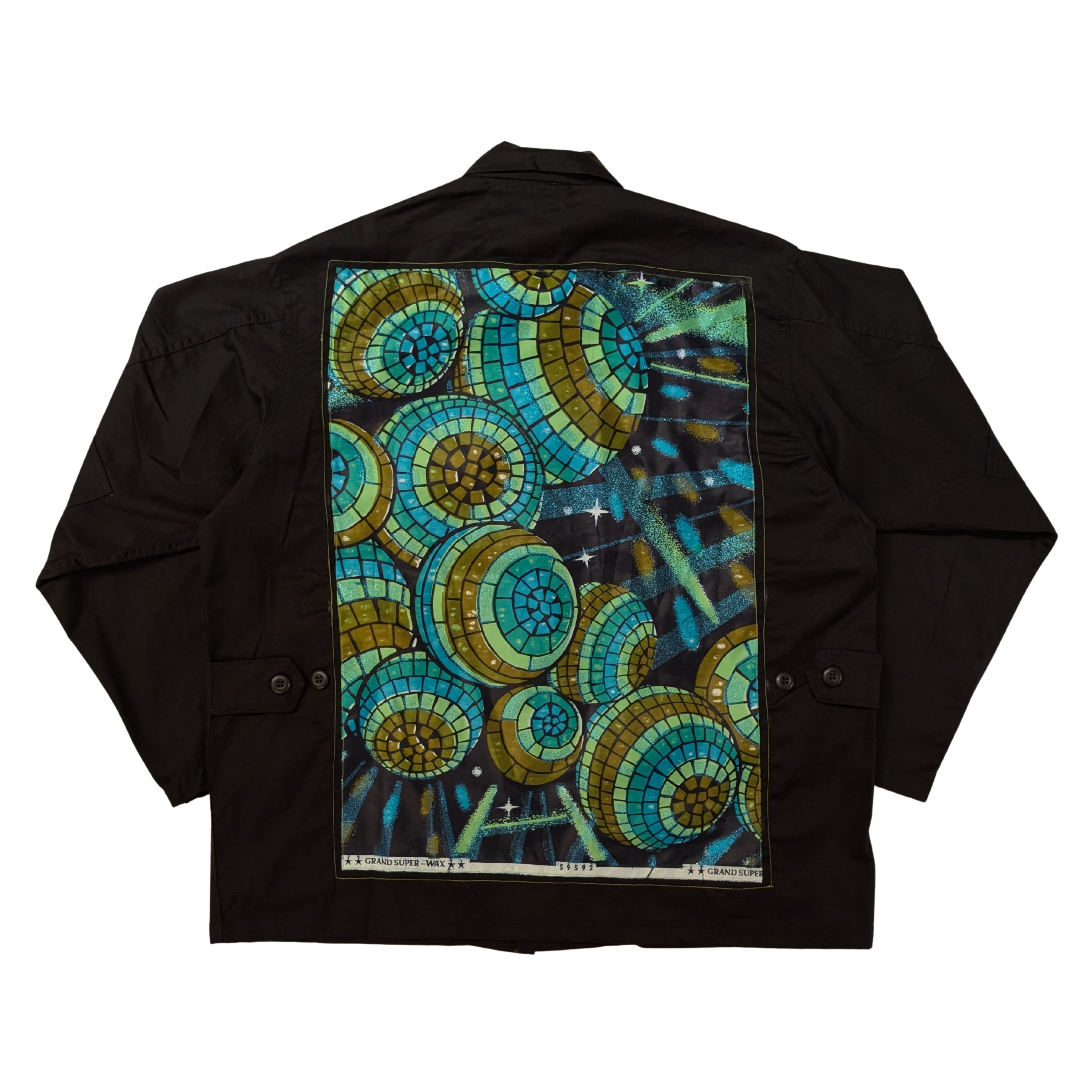 DISCO ARMY SHIRT JACKET IN BLACK