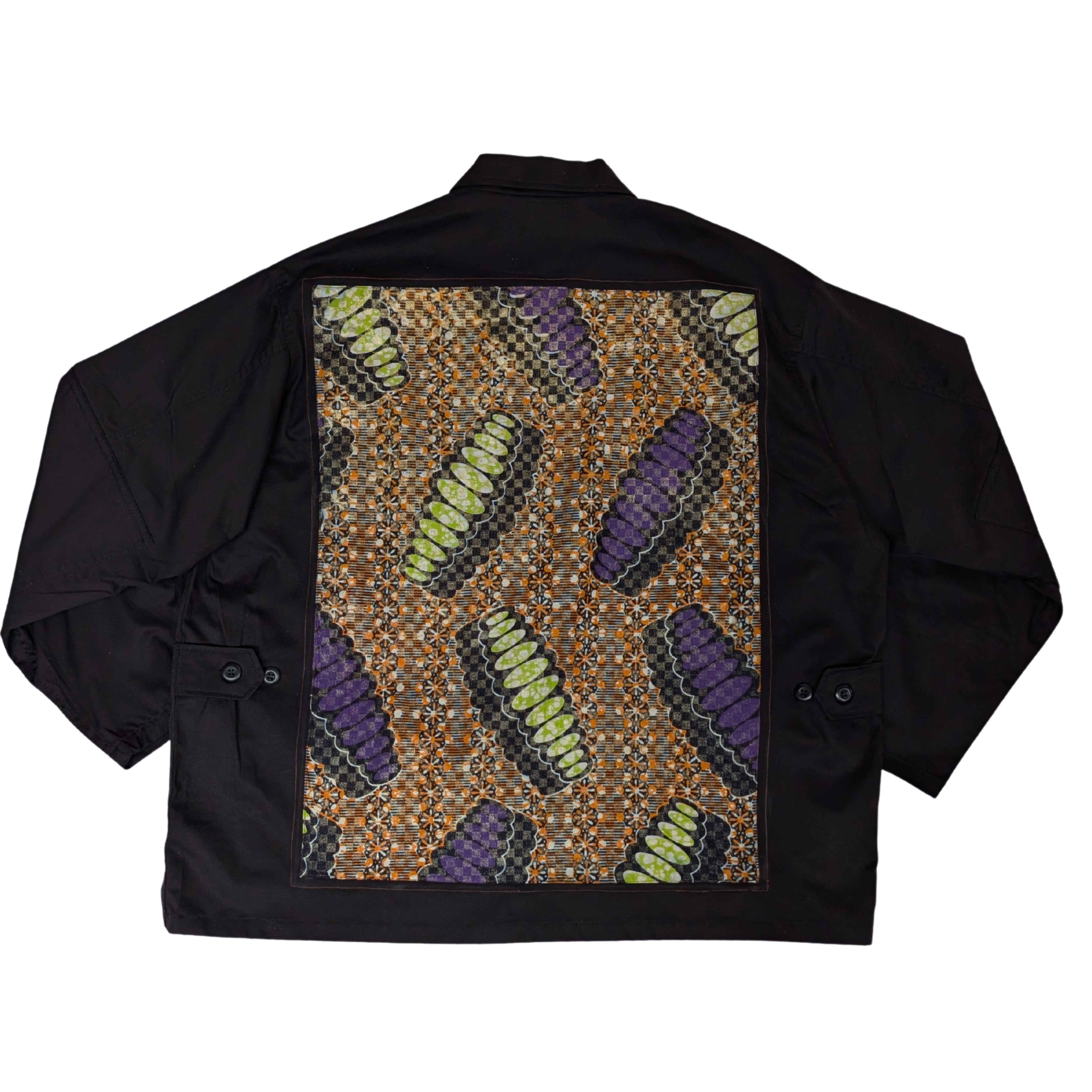 GRAFFITI ARMY SHIRT JACKET IN BLACK