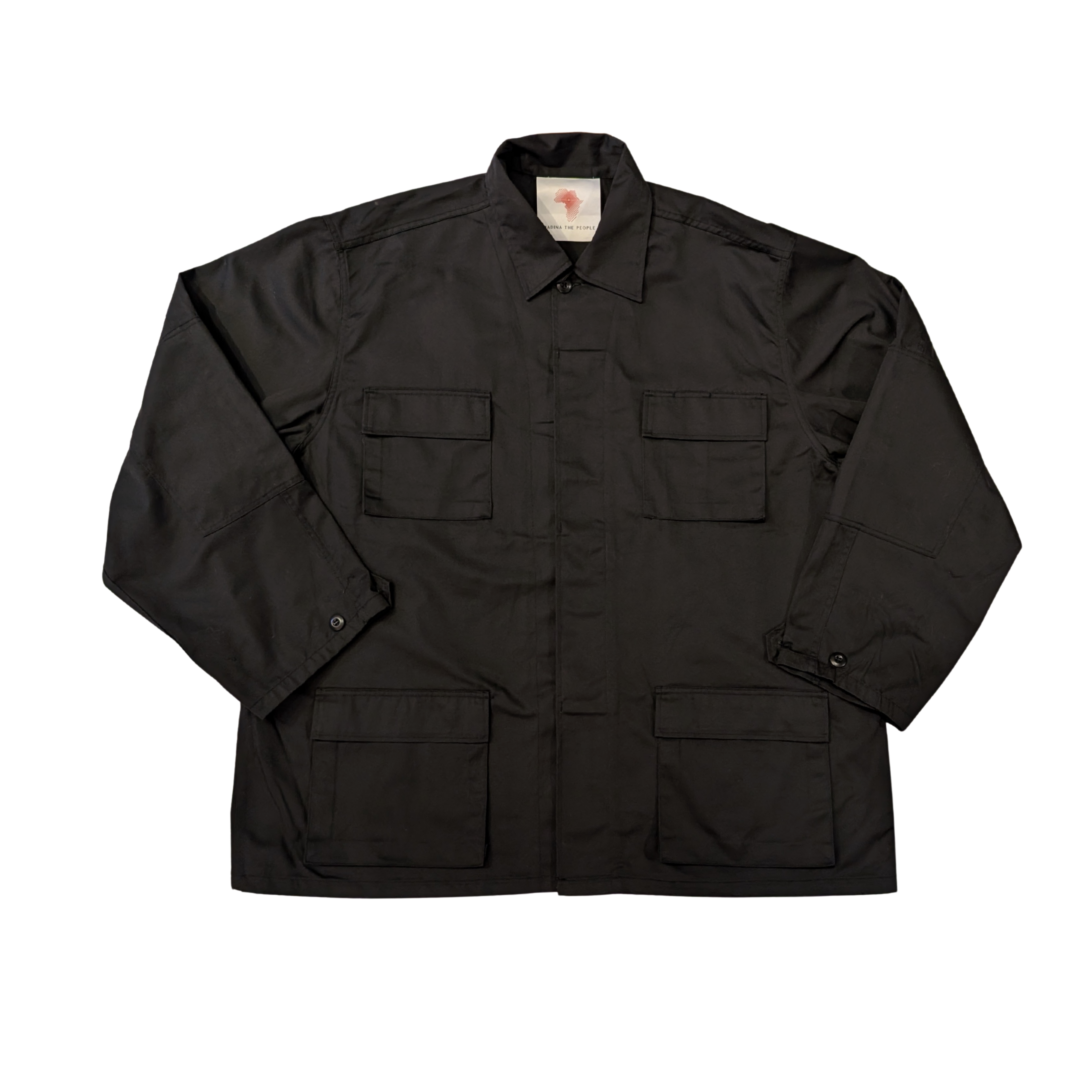 DISCO ARMY SHIRT JACKET IN BLACK