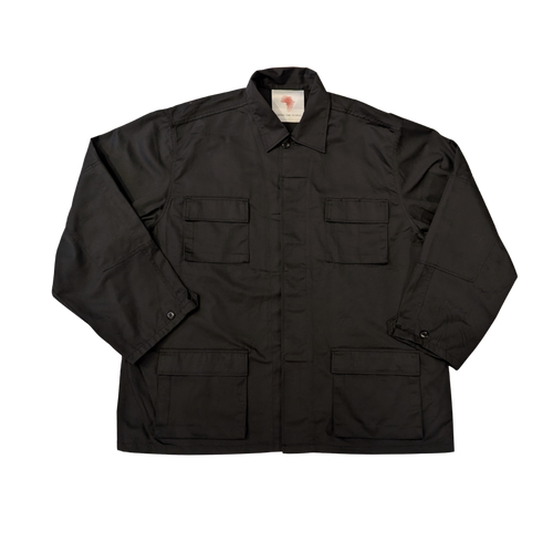 DISCO ARMY SHIRT JACKET IN BLACK