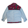 CRIMSON PULSE LIGHT BLUE JEANS JACKET
