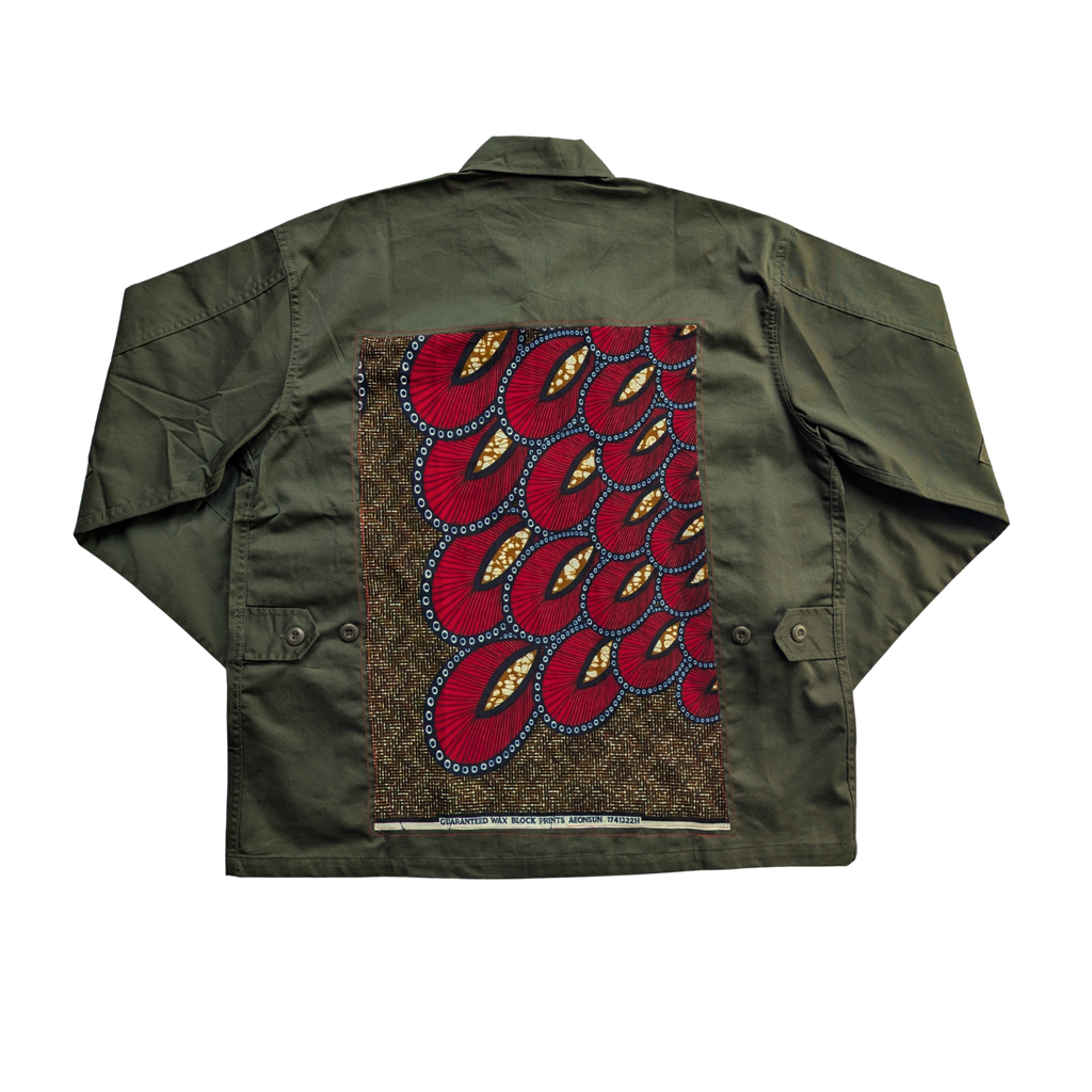 RED ARMY SHIRT JACKET IN GREEN