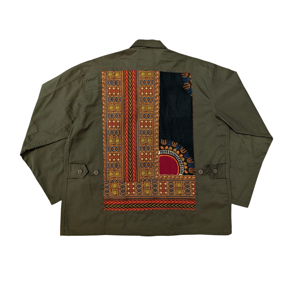 SUNSET DASHIKI JACKET IN GREEN