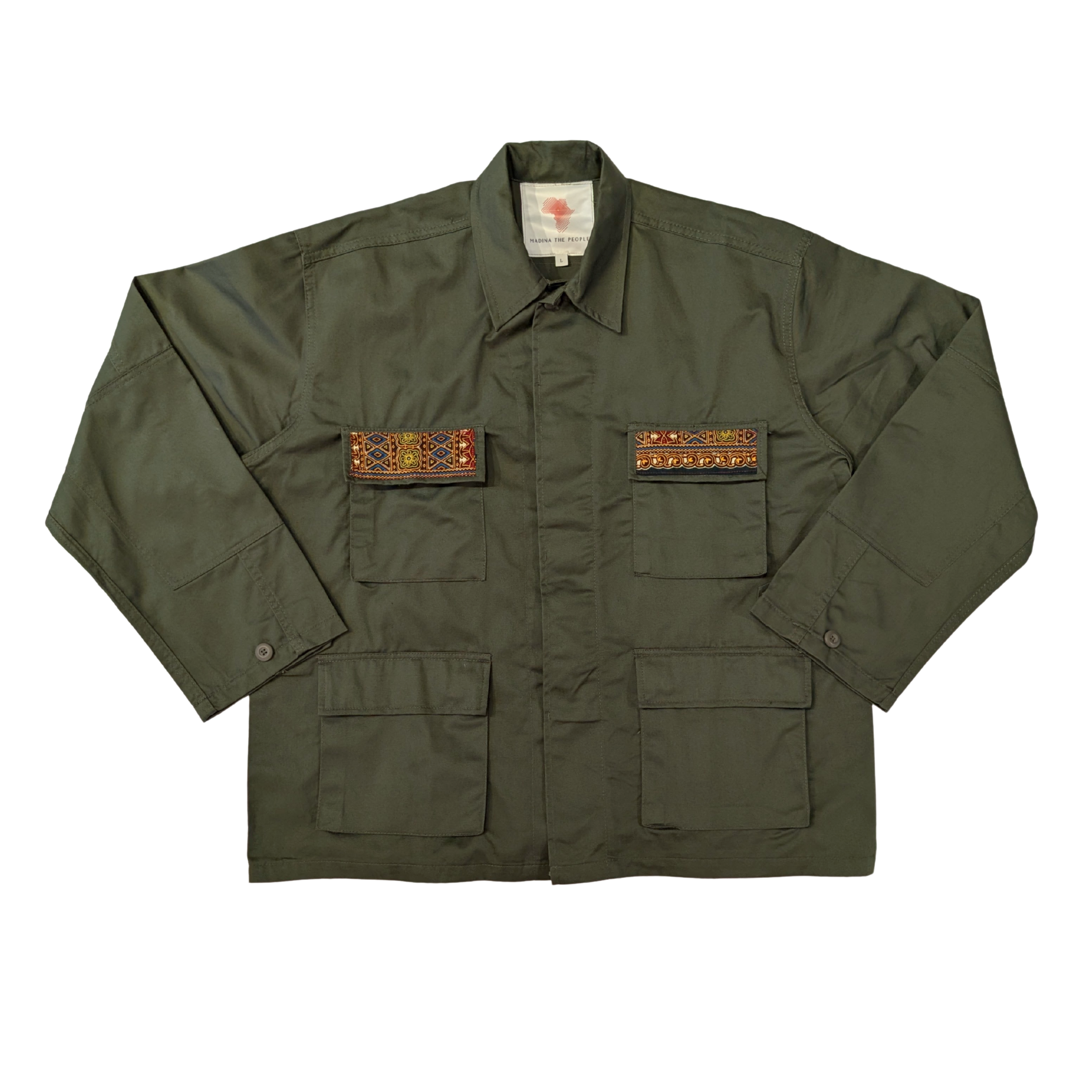 SUNSET DASHIKI JACKET IN GREEN